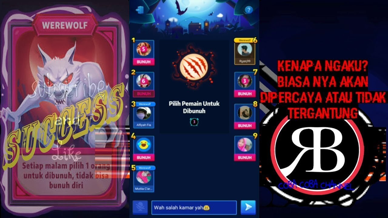 CARA BERMAIN PERAN WEREWOLF BOLEH DICOBA - YouTube